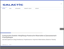 Tablet Screenshot of galacticaero.com